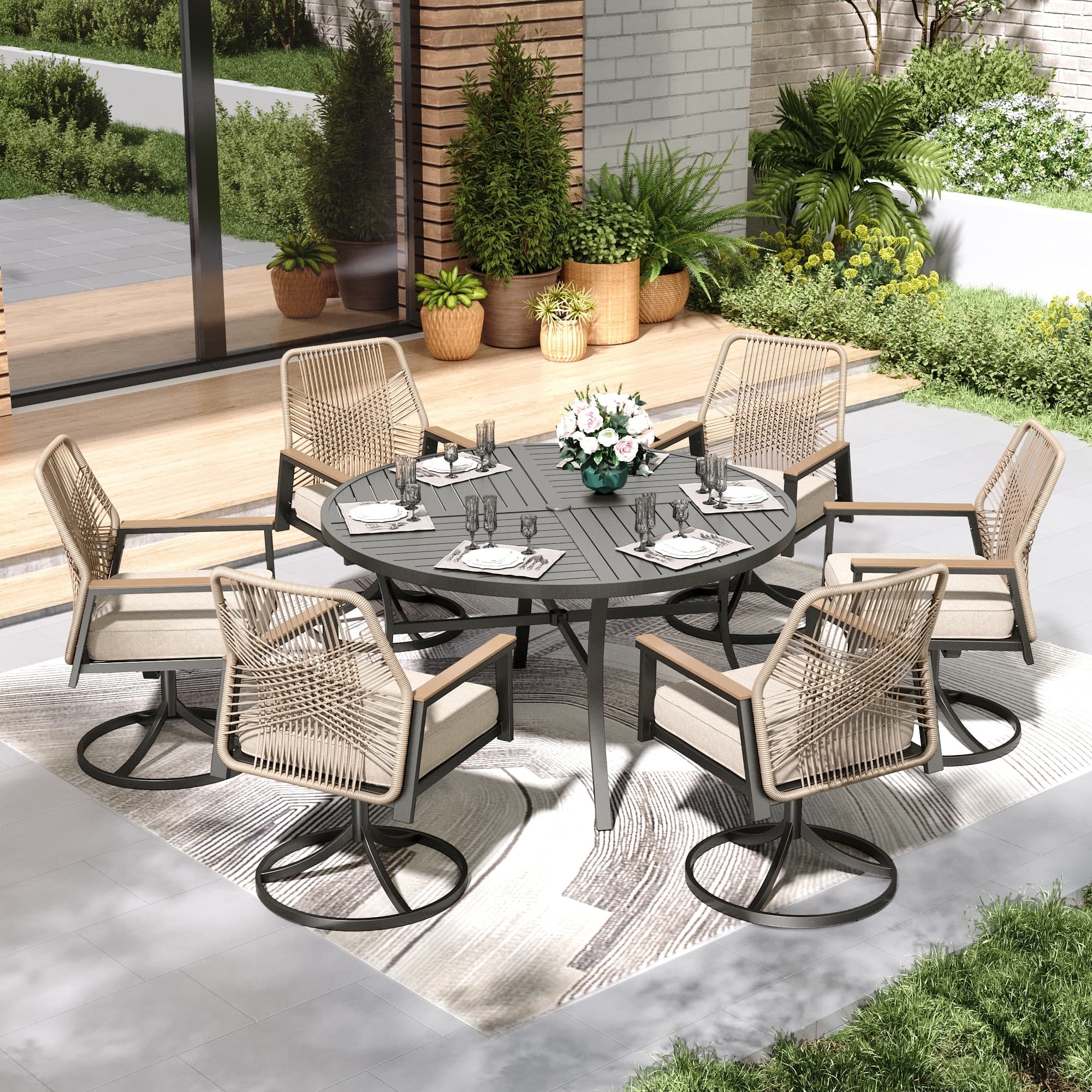 Option L-Table + 6 Swivel