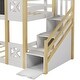 preview thumbnail 14 of 14, Twin over Twin House Bunk Bed For Kids With Stylish and Simple Look Castle Shape Bunk Bed