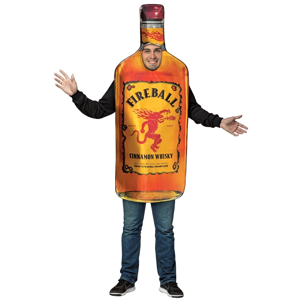Get Wallpaper Shop Adult Fireball Whiskey Bottle Halloween Costume Standard For Free