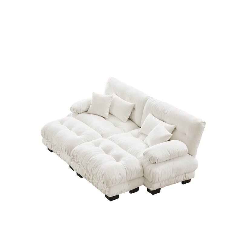 Free Combination Modular Chenille Sectional Sofa Comfy Cloud Couch for Living Room