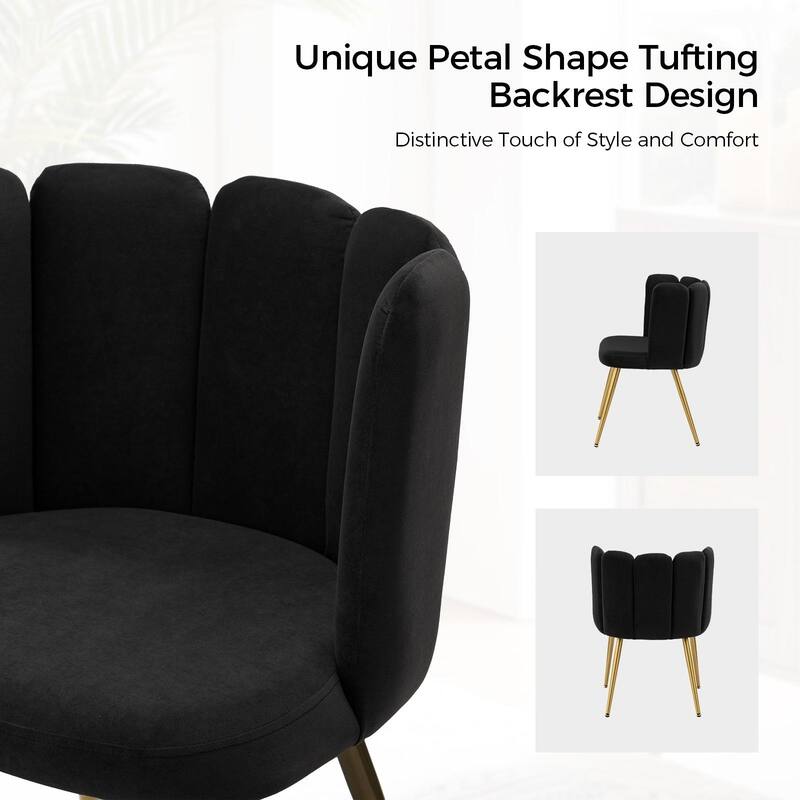 Anjela Side Chair with Tufted Back Set of 2