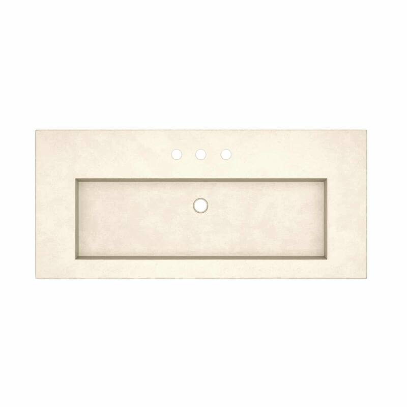 Capistrano 48.5-inch Concrete Vanity Top with Integral Trough Sink