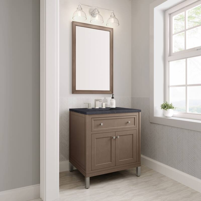 Chicago 30" Single Vanity, Walnut Whisper