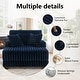preview thumbnail 53 of 53, 41.7" W Upholstered Plush Corduroy Chaise Lounge with Pillows
