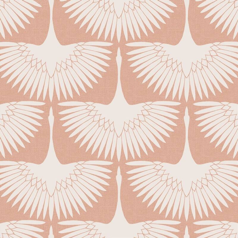 Genevieve Gorder Feather Flock Removable Peel and Stick Wallpaper - Sahara Blush