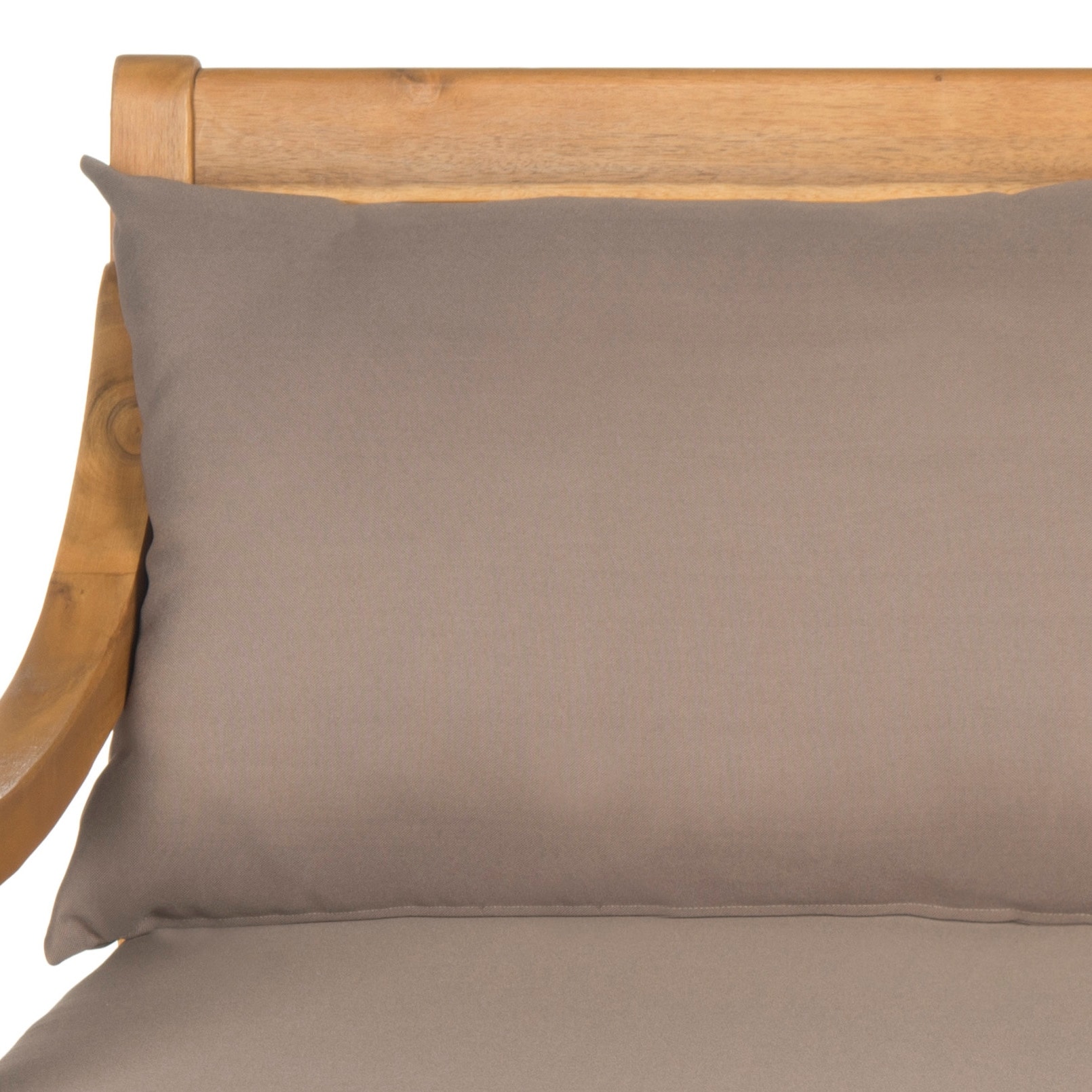 SAFAVIEH Outdoor Living Pasadena Acacia Wood Cushioned Daybed 35.4 W x 71.7 D x 29.1 H