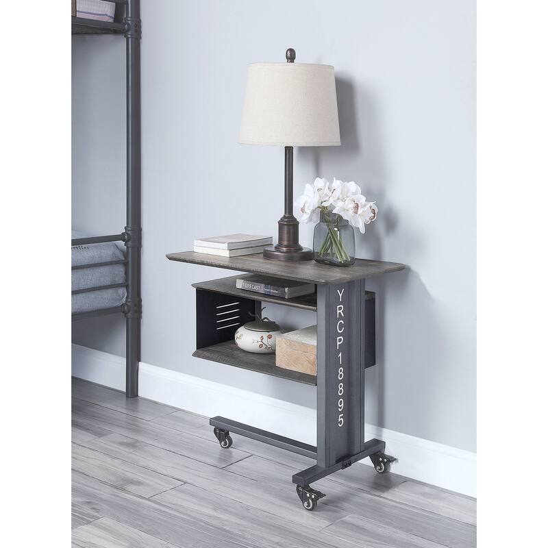 Tasker Accent Table and Wall Shelf Set