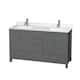 Option Dark Gray / Giotto Quartz Top / Brushed Chrome