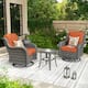 Option Red/Orange-Grey Wicker