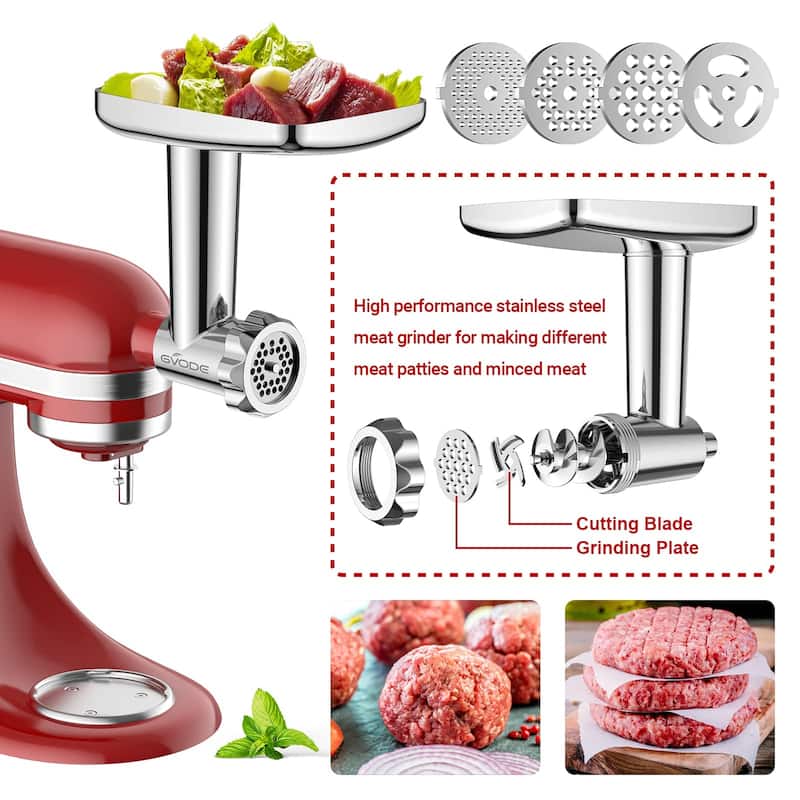 Stainless Steel Food Grinder Attachment Accessories for KitchenAid