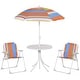 preview thumbnail 24 of 31, Outsunny Kids Folding Picnic Table and Chair Set with Removable & Adjustable Umbrella