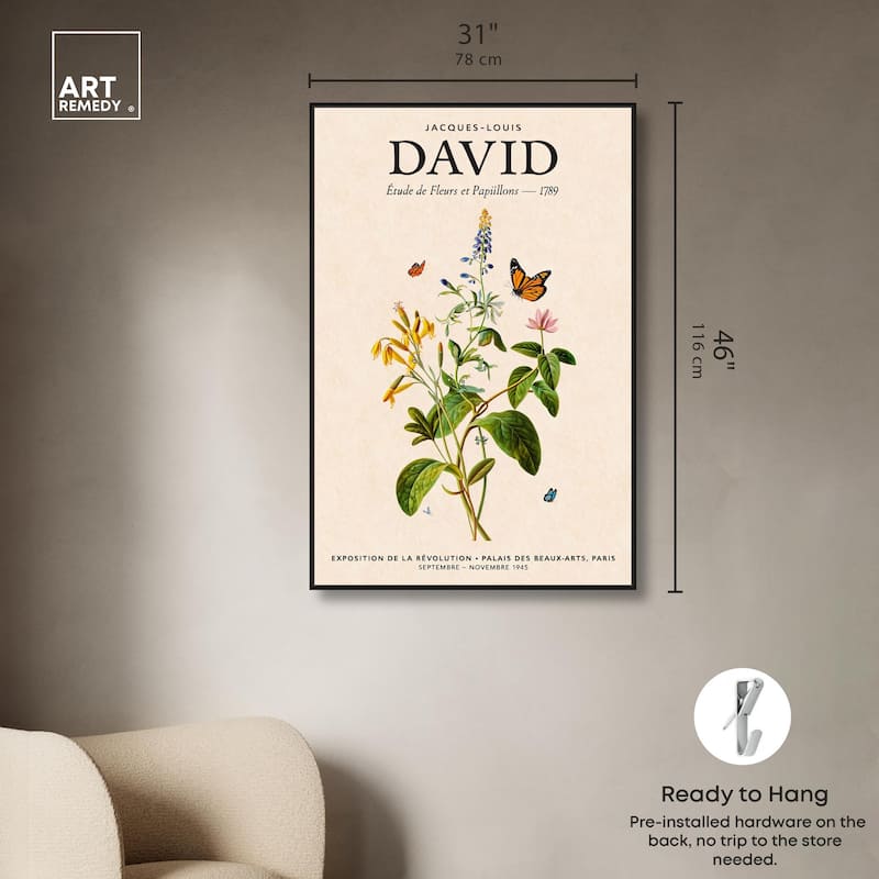 David's Delicate Flowers Canvas by Art Remedy