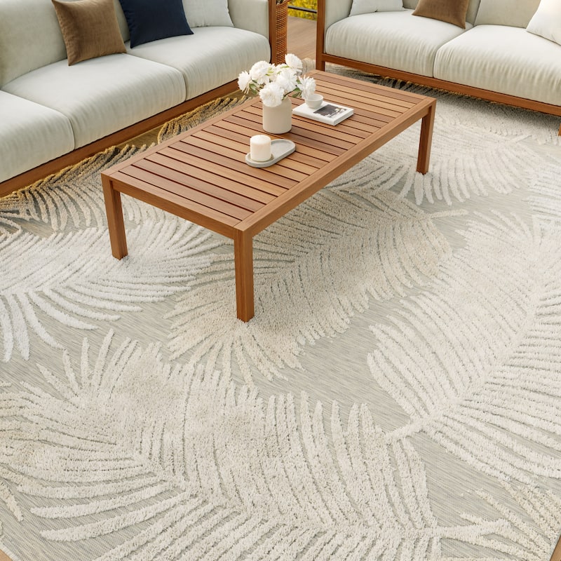 Nourison Suncoast Indoor/Outdoor Nature Area Rug.