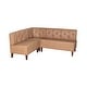 preview thumbnail 30 of 32, Linon Allard Upholstered/Faux Leather Modern Farmhouse Nook Bench