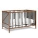 preview thumbnail 2 of 3, Convertible Crib in Walnut and Charcoal Finish