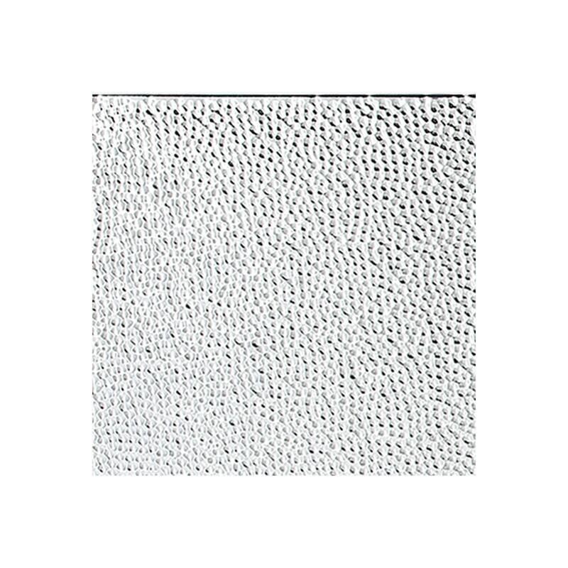 FASÄDE Hammered 4-foot x 8-foot PVC Wall Panel in Brushed Aluminum - Sample