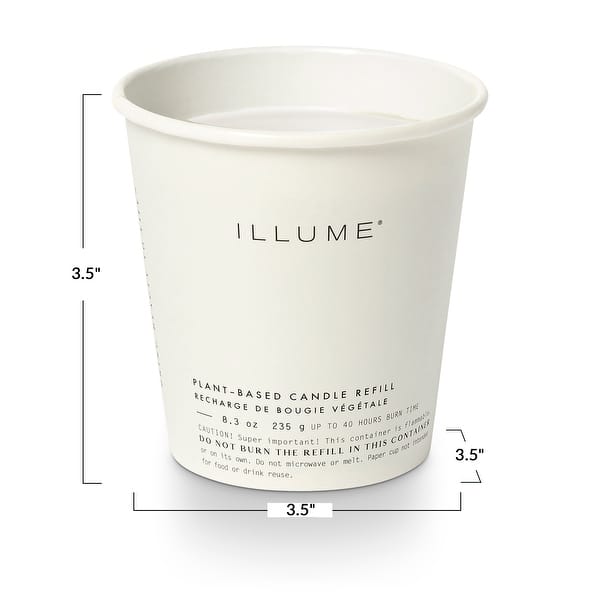 dimension image slide 9 of 14, ILLUME Noble Holiday Balsam & Cedar Candle