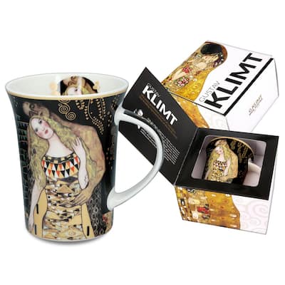 Carmani Adam and Eve by G.Klimt Porcelain Mug in A Gift Box