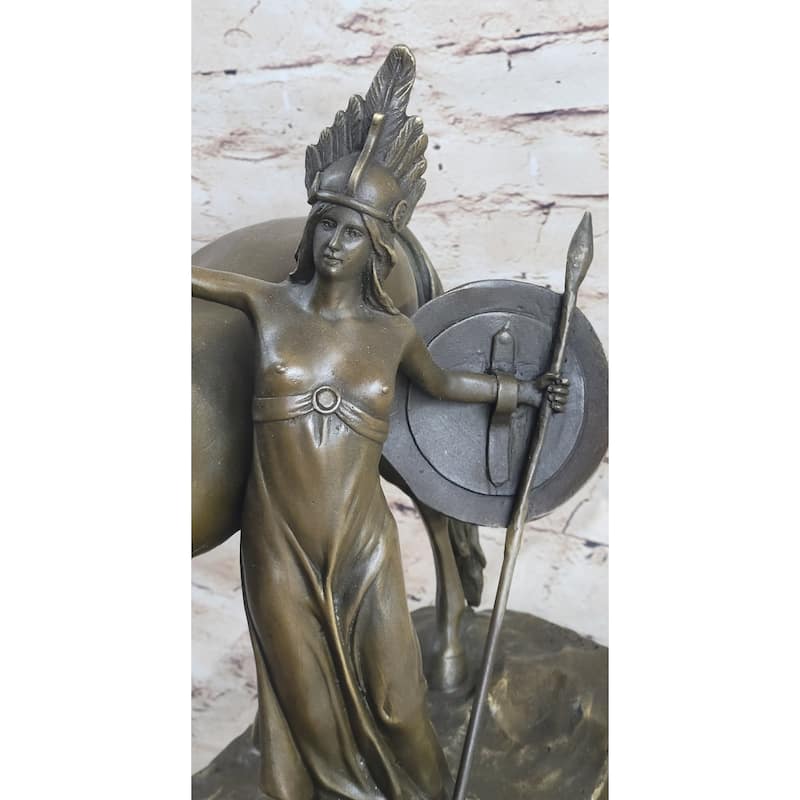 Hippolyta Queen Of The Amazonian Greek Mythology Bronze Statue Sculpture 12 Inches X 12 Inches