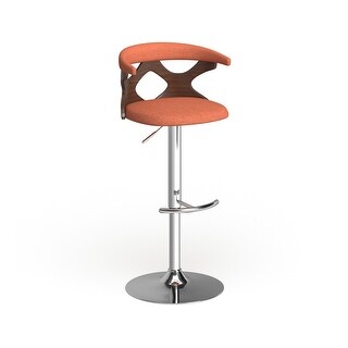 Viby Walnut Wood Mid Century Modern Bar Stool