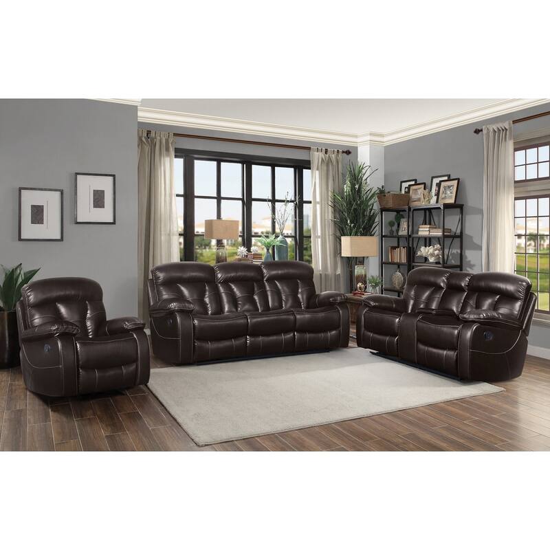 Nessa Brown Reclining Love Seat