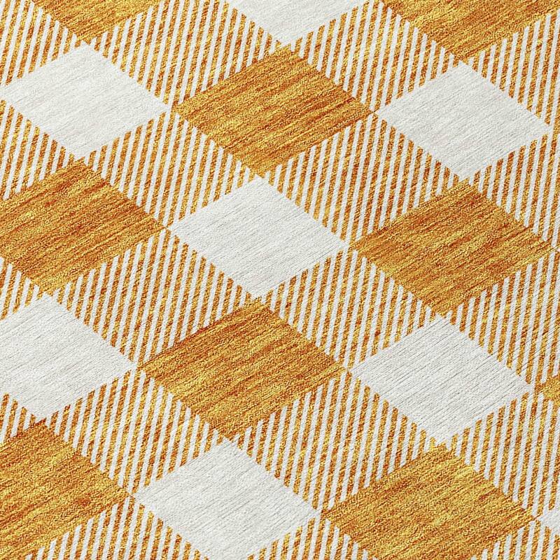 HomeRoots Plaid Transitional Rectangle Outdoor Rug