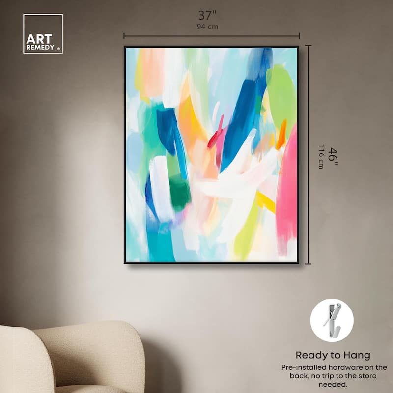 Whirlwind of Color II Canvas by Art Remedy