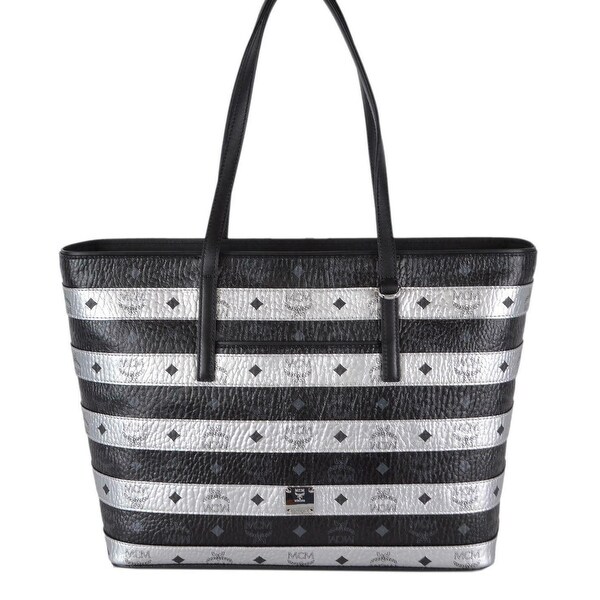 mcm gray tote