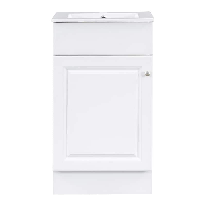 Christopher Knight Home - Ethan 18" Bathroom MDF Vanity with Sink and Storage Cabinet