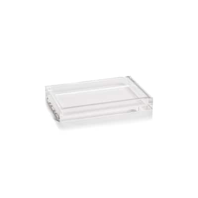 Carnac Crystal Glass Vanity Tray - Clear