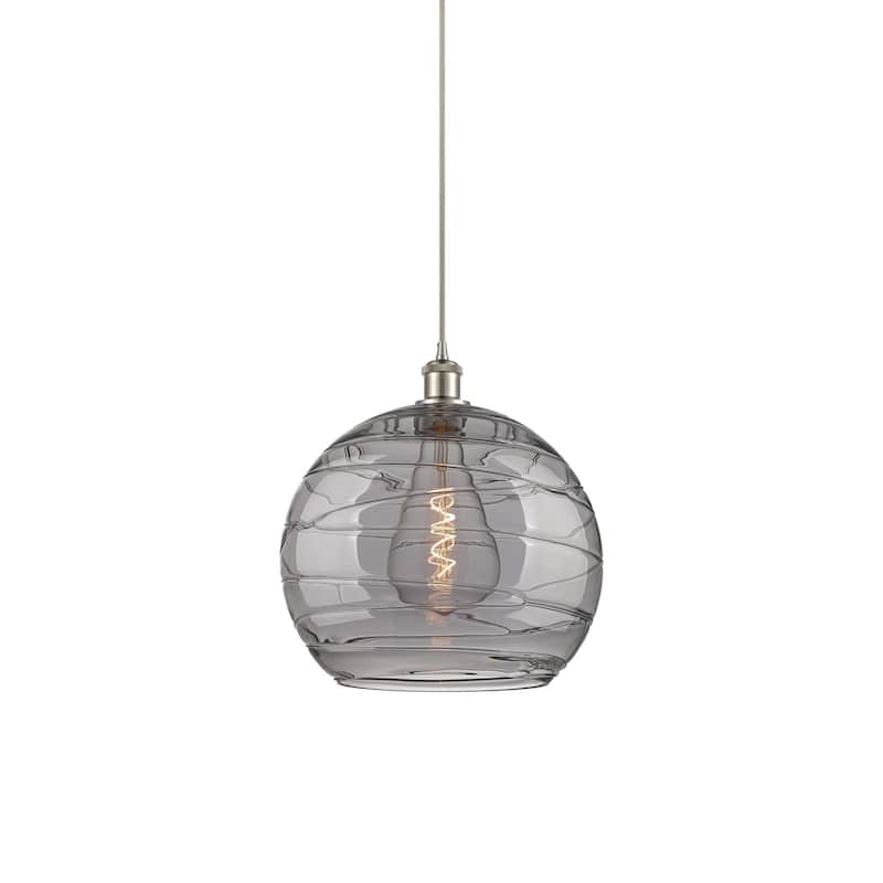 Innovations Lighting 516-1P-16-14 Athens Pendant Athens Deco Swirl 14" - Brushed Satin Nickel
