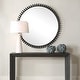 preview thumbnail 6 of 4, Uttermost 09975 Corona 50" Diameter Circular Framed Bathroom Mirror