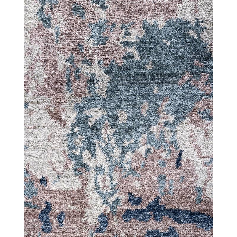 Ikat One-of-a-Kind Hand-Knotted Area Rug, Light Gray - 8' 1" x 10' 2"