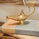 preview thumbnail 8 of 12, Gold Brass Eclectic Aladdin Lamp 6 x 2 x 4