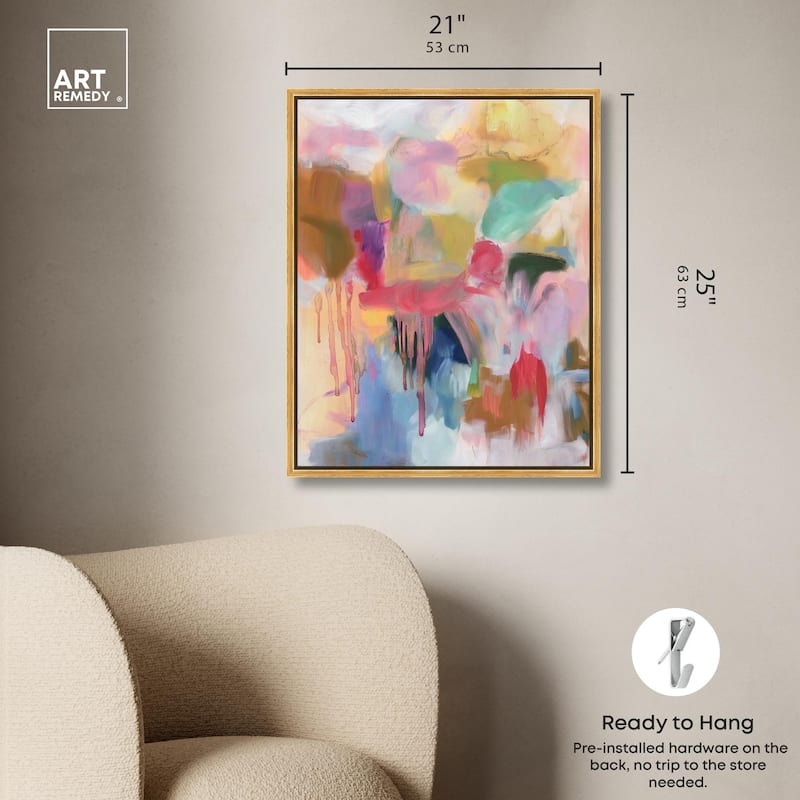 Art with Bold Colors Canvas by Art Remedy