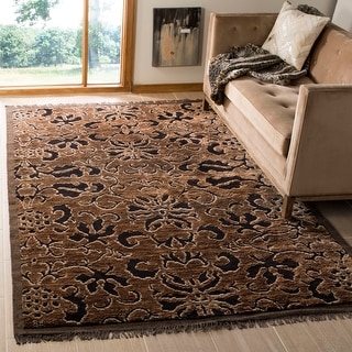 Safavieh Couture Hand Knotted Hayna Wool Silk Rug With Fringe Overstock 25726977