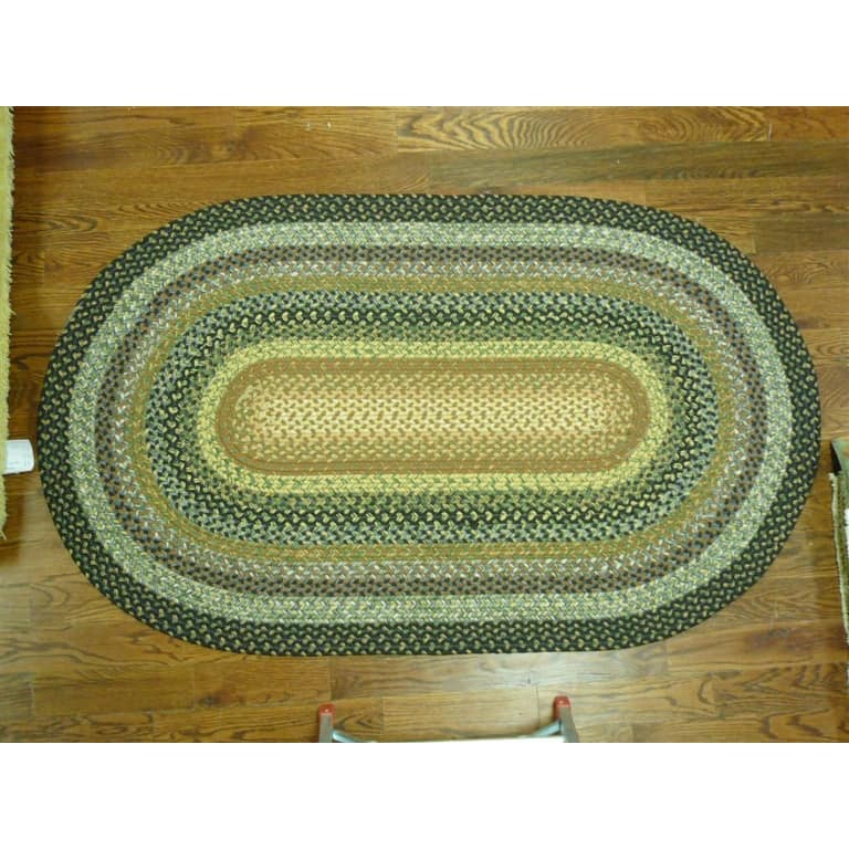 SAFAVIEH Handmade Braided Jo Machine Washable Country Casual Rug - 6' x 8' Oval - Multi - Oval