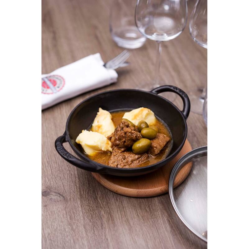 STAUB Cast Iron 0.5-qt Baby Wok - Matte Black