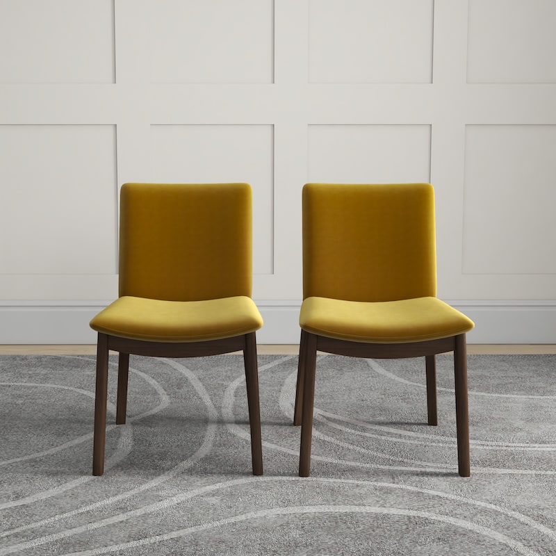 Vermont Mid-Century Modern Fabric Dining Chair (Set of 2)