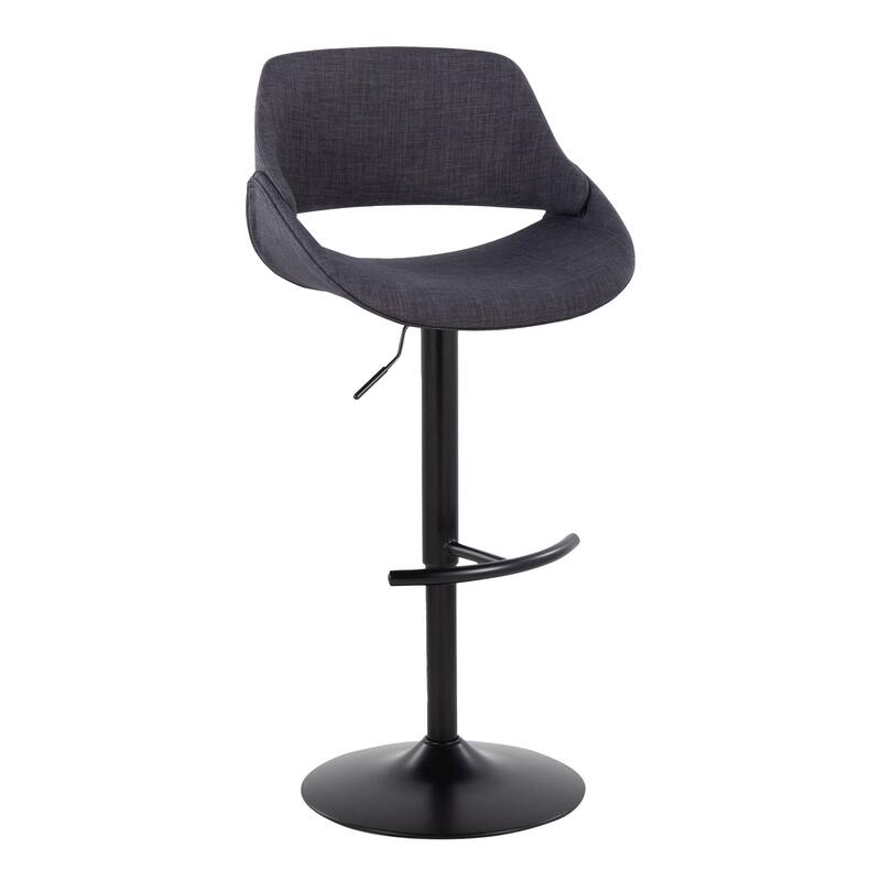 Silver Orchid Svellingen Adjustable Bar Stool with Rounded T Footrest - Set of 2