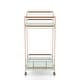 preview thumbnail 7 of 6, Reinhardt Modern Gold Metal 2-Shelf Serving Cart by Strick & Bolton