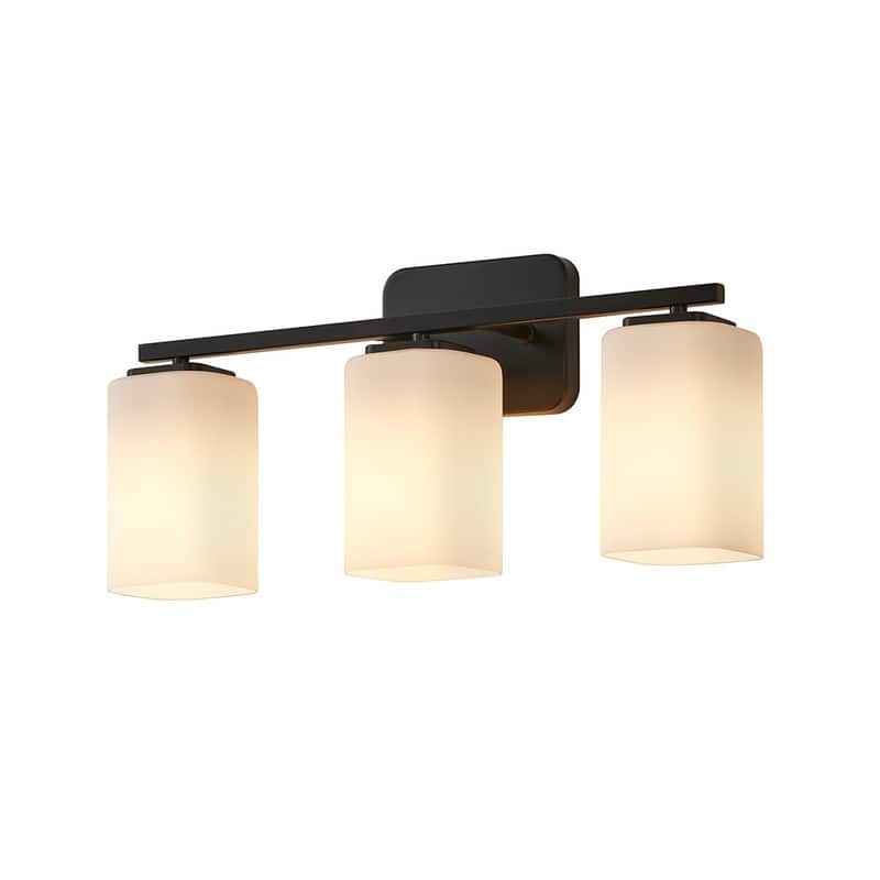 KAWOTI W20.5" Frosted Glass Bathroom Vanity Light