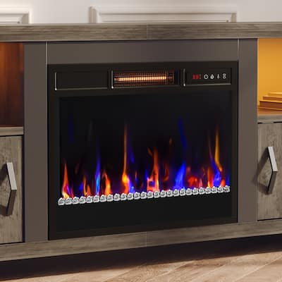 23 inch Electric Fireplace Heater Insert with Remote Control (1000-1500W) - 23 inch