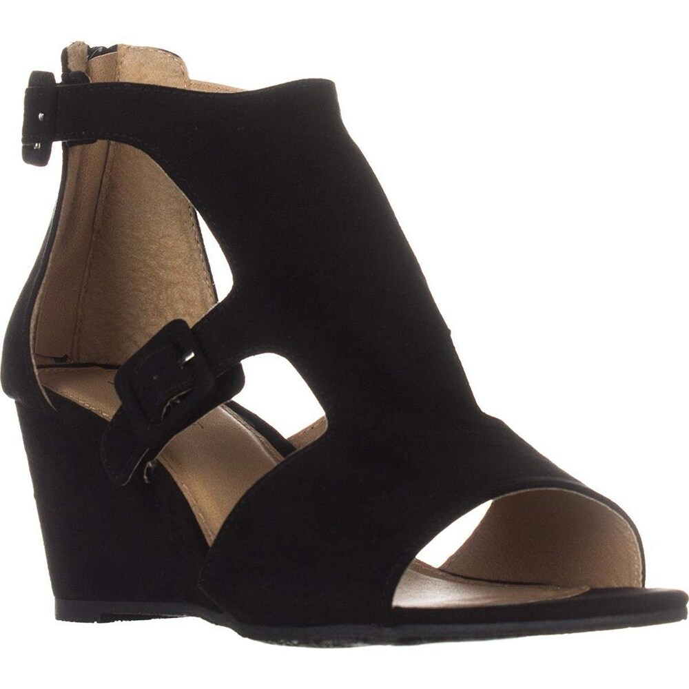 esprit black sandals