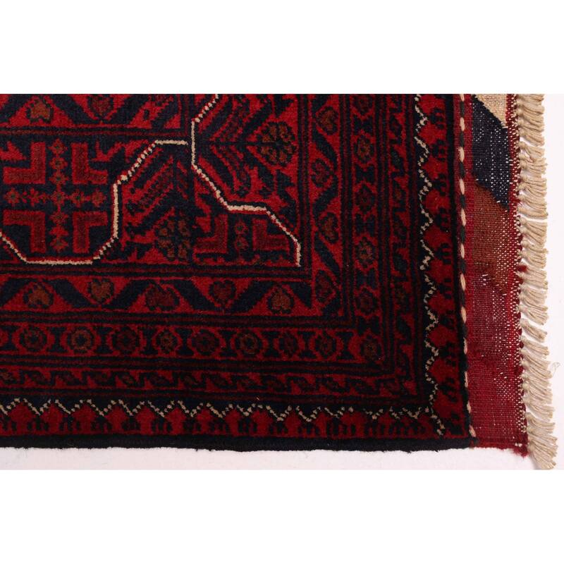 ECARPETGALLERY Hand-knotted Finest Khal Mohammadi Red Wool Rug - 6'7 x 9'9