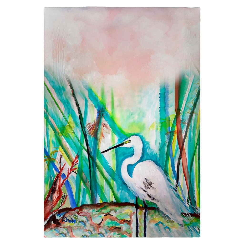 Egret in Marsh Guest Towel - 20x20