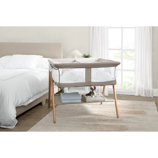 slide 2 of 5, Bondi Beechwood Twin Bassinet