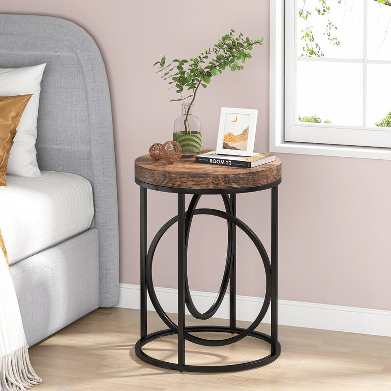 20-in Modern Round End Table
