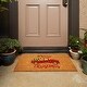 preview thumbnail 3 of 5, Merry Christmas Doormat, Coco Coir Outdoor Welcome Mat (30 x 17 Inches)