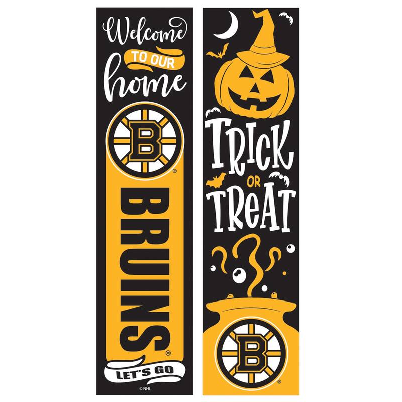 47" Double Sided Seasonal Porch Leaner, Boston Bruins - 47" x 11.25"